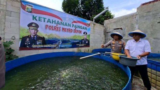 Program ketahanan pangan Polres Metro Depok