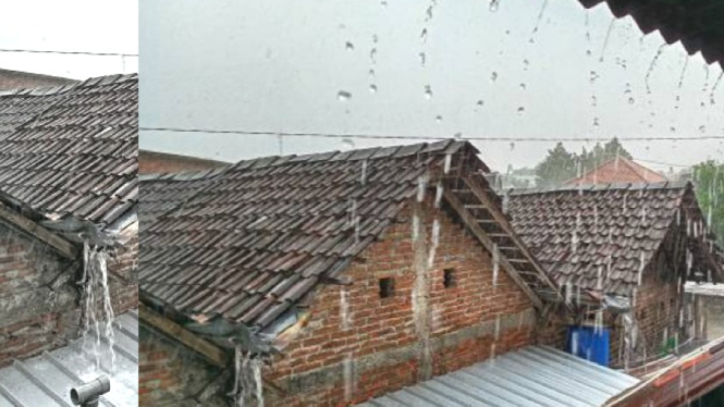 Hujan merata di Jawa dan Kalimantan, waspada petir
