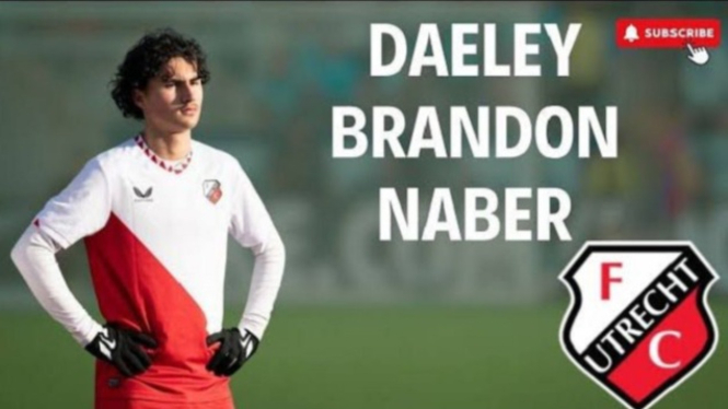 Daeley Brandon pemain FC Utrecht calon Timnas Indonesia