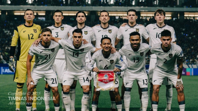 Starting XI Timnas Indonesia vs Jepang.