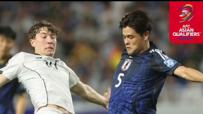 Pertandingan Jepang vs Timnas Indonesia di Stadion Suita.