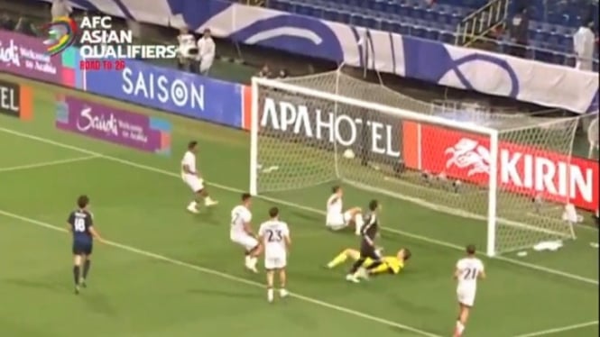 Laga Jepang vs Timnas Indonesia di Stadion Suita.