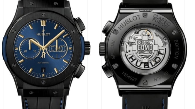 Jam tangan mewah hasil kolaborasi Hublot dengan Como 1907.