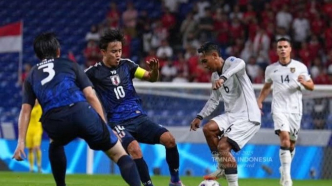 Potret Jepang vs Timnas Indonesia