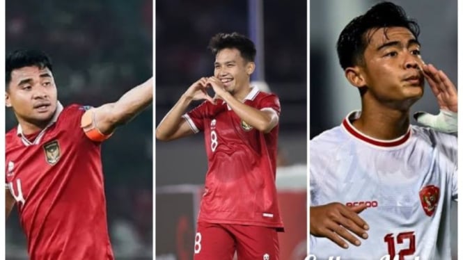 Potret tiga Bintang sepakbola Indonesia