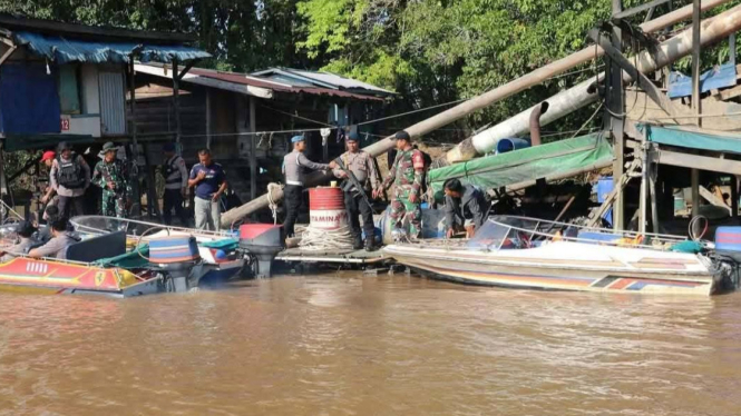 Tim Gabungan Tertibkan PETI di Kabupaten Sanggau