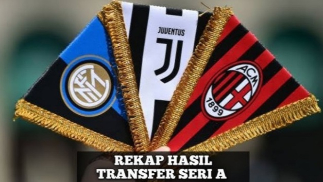 Bursa transfer Serie A Italia antara AC Milan, Juventus, Inter