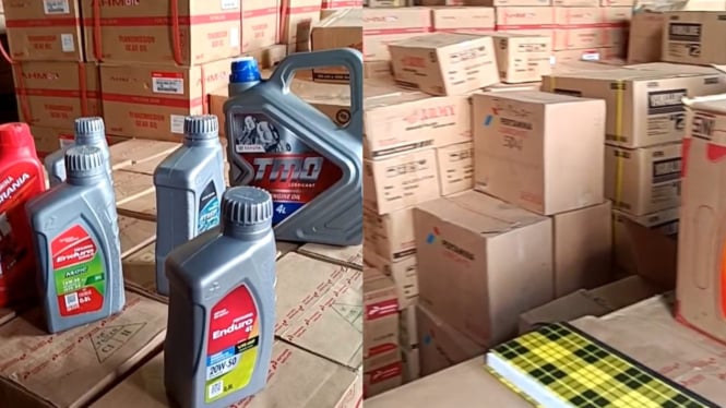Tim gabungan gerebek gudang oli diduga palsu di Kubu Raya