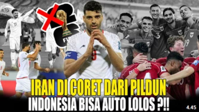 Iran vs Israel bikin Timnas Indonesia lolos Piala Dunia
