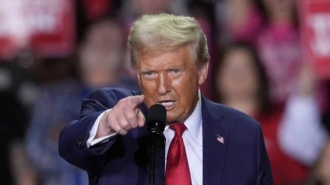 Potret Presiden Amerika Serikat Donald Trump