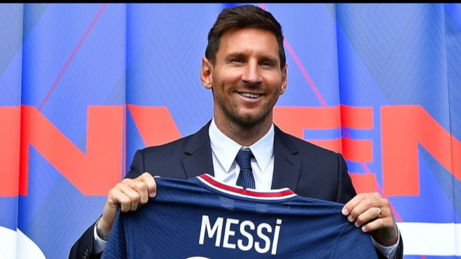 Lionel Messi saat di PSG.