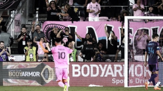 Messi bawa Inter Miami lolos dari Grup A