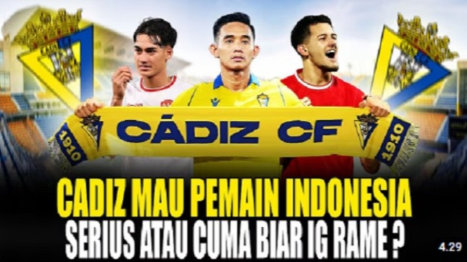 Cadiz klub Spanyol bidik pemain Timnas Indonesia