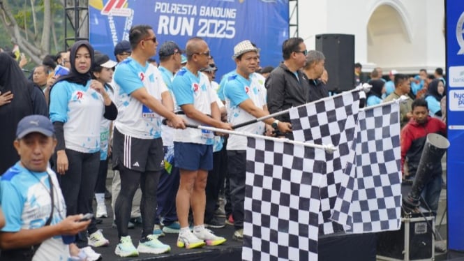 Polresta Bandung Run dalam rangka HUT Bhayangkara ke 79