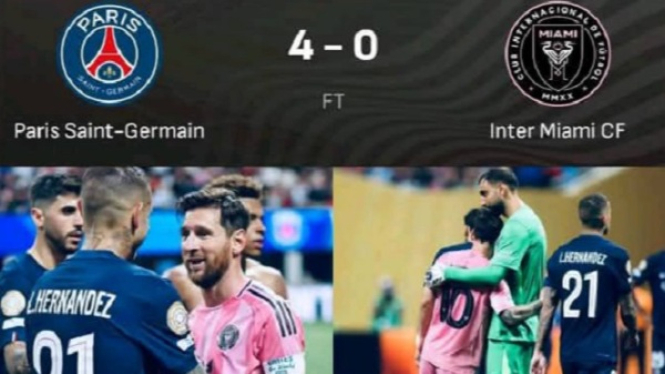 Messi tak berkutik Inter Miami dibantai PSG