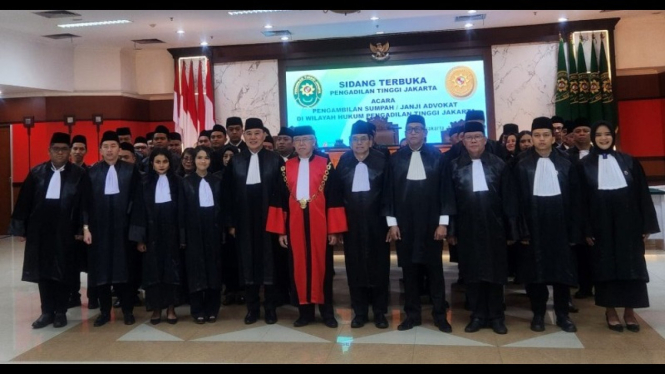 Potret pengambilan sumpah ke 61 Advokat