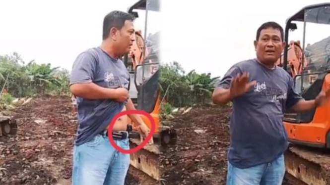 Aksi koboi proyek yang ngaku ring satu istana di Depok