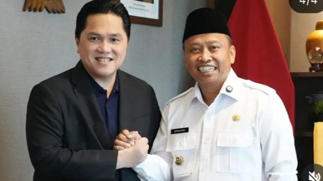 Ketum PSSI bersama Wali Kota Depok soal stadion standar FIFA