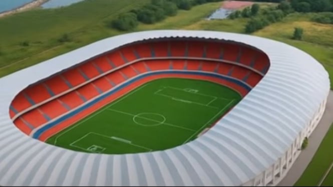 Ilustrasi stadion mewah di Depok sesuai standar FIFA