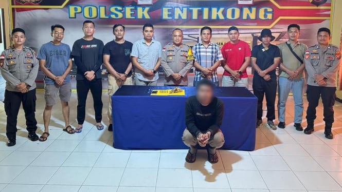 Polsek Entikong amankan pemilik senpi rakitan