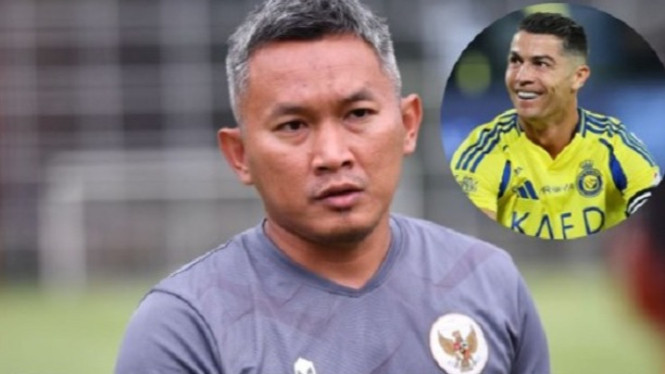 Eks pelatih Timnas Putri Indonesia, Rudy Eka dan Cristiano Ronaldo