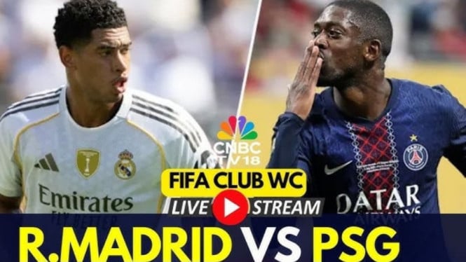Potret ilustrasi duel Real Madrid vs PSG