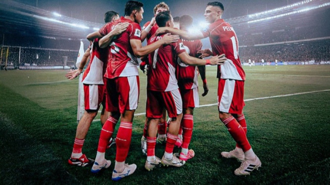 Timnas Indonesia peringkat 118 dunia.