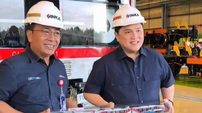 Erick Thohir (kanan).