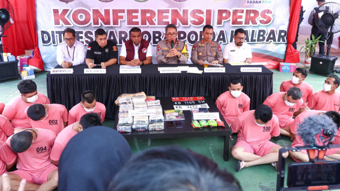 Polda Kalimantan Barat Musnahkan Narkoba Puluhan Kilogram