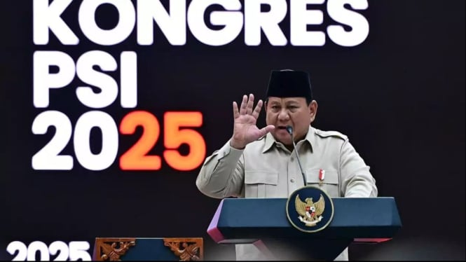 Dapat Dukungan 2 Periode di Kongres PSI, Prabowo: Saya Suka Gajah