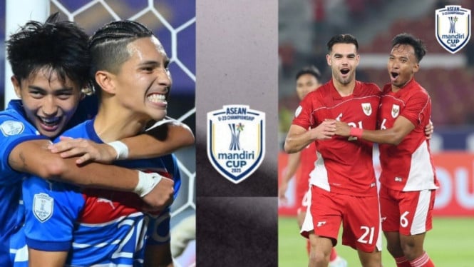 Filipina U-23 dan Timnas Indonesia U-23.
