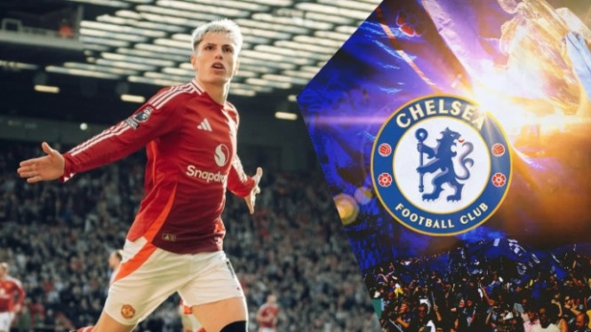 Chelsea tertarik datangkan Garnacho dari MU musim ini
