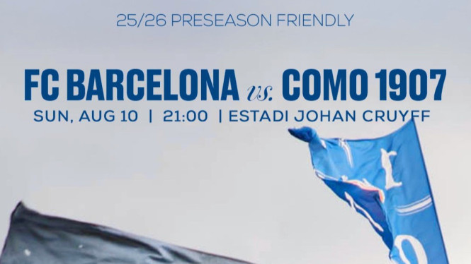 Como 1907 akan menghadapi Barcelona.