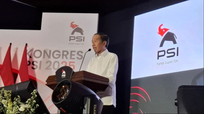 Potret Jokowi di Kongres PSI