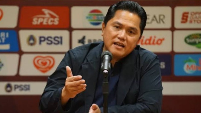 Potret ketua umum PSSI Erick Thohir