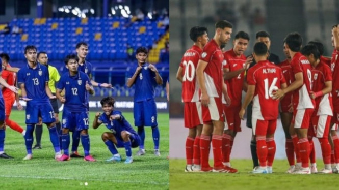 Rekor Indonesia vs Thailand di AFF U-23