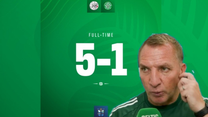 Skor akhir Ajax vs Celtic.