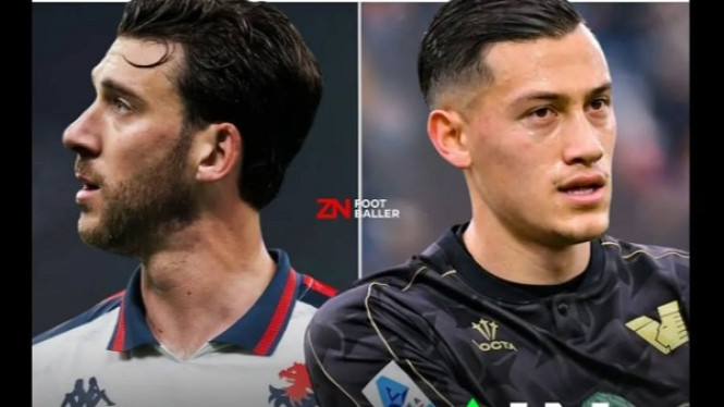 Kapten Timnas Indonesia Jay Idzes (kanan) di bursa transfer