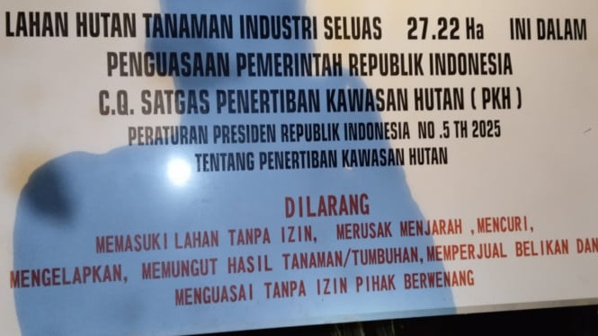 Satgas PKH Segel Kebun sawit di Desa Kubu