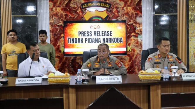 Polresta Pontianak Amankan 3 Kg Narkoba