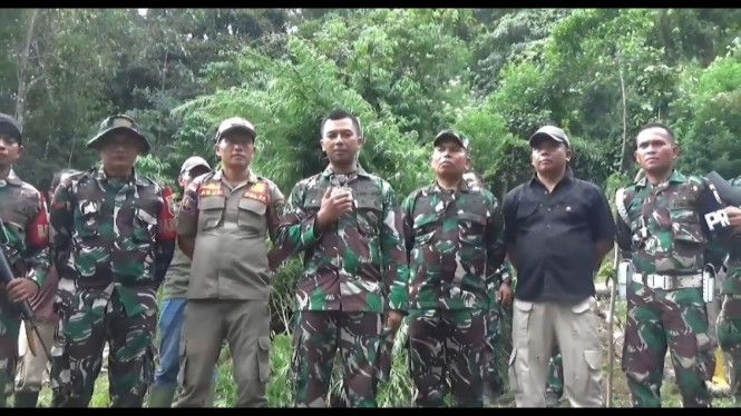 Potret Tim gabungan yang dipimpin Dandim 0212/Tapanuli Selatan