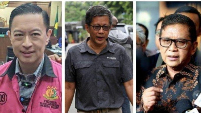 Potret Kolase Tom Lembong, Rocky Gerung dan Hasto