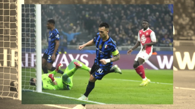 Inter Milan menang 2-1 atas AS Monaco.