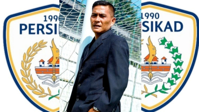 Ridwan Saragih pelatih Persikad Depok.