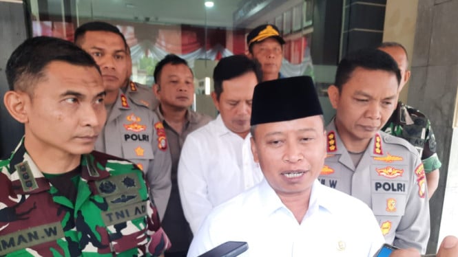 Wali Kota Depok usai rapat Forkopimda