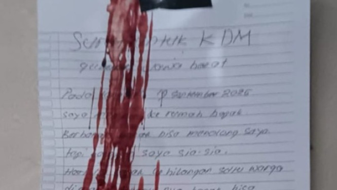 Surat warga Depok yang gantung diri kecewa Dedi Mulyadi