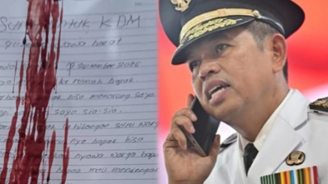 Surat untuk Gubernur Jabar Dedi Mulyadi dari warga Depok