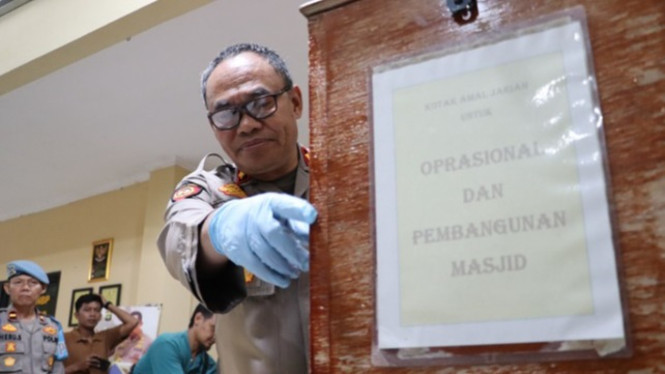 Polisi amankan barbuk kotak amal masjid yang dicuri di Depok
