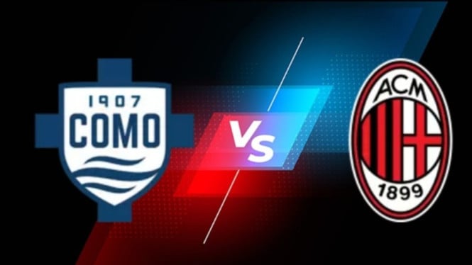 Potret laga Como vs AC Milan