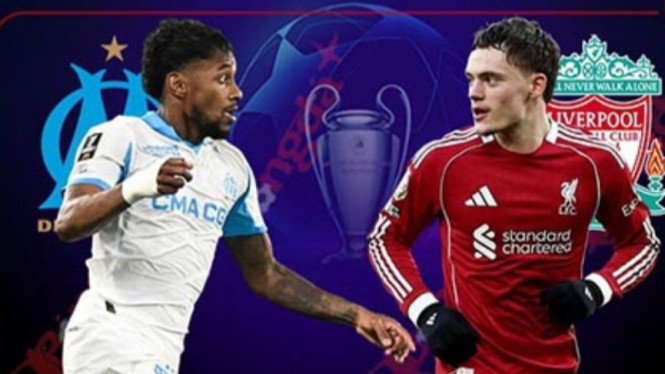 Potret Marseille vs Liverpool